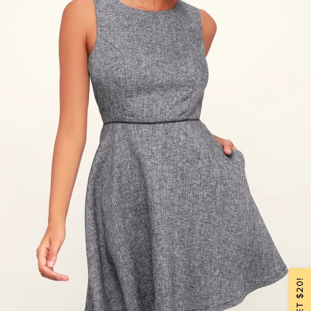 Lulus open back dress with pockets